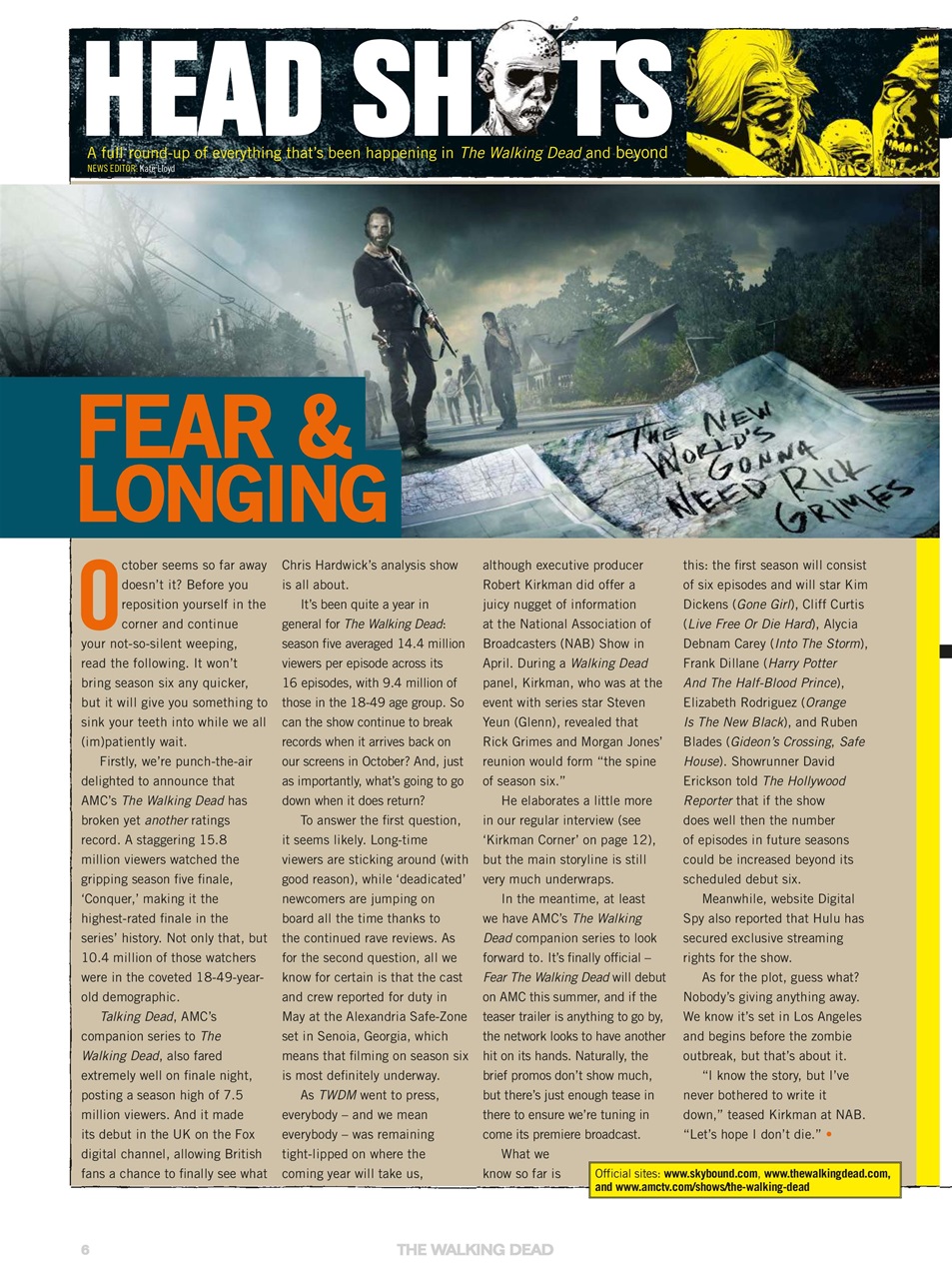 The Walking Dead Magazine Preview Pages