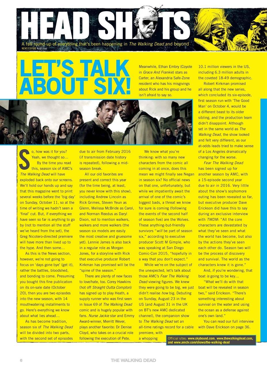 The Walking Dead Magazine Preview Pages