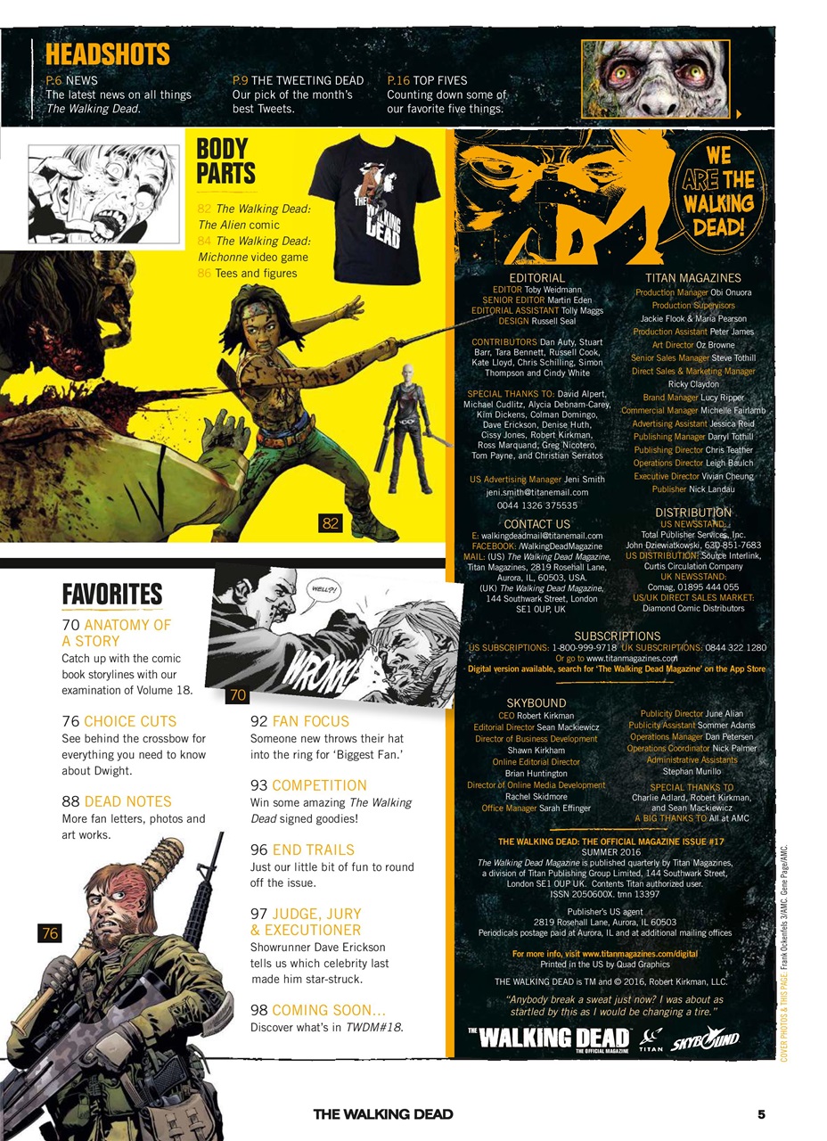 The Walking Dead Magazine Preview Pages