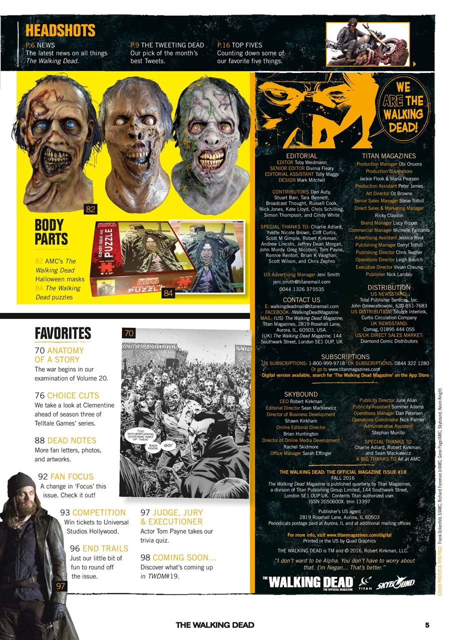 The Walking Dead Magazine Preview Pages