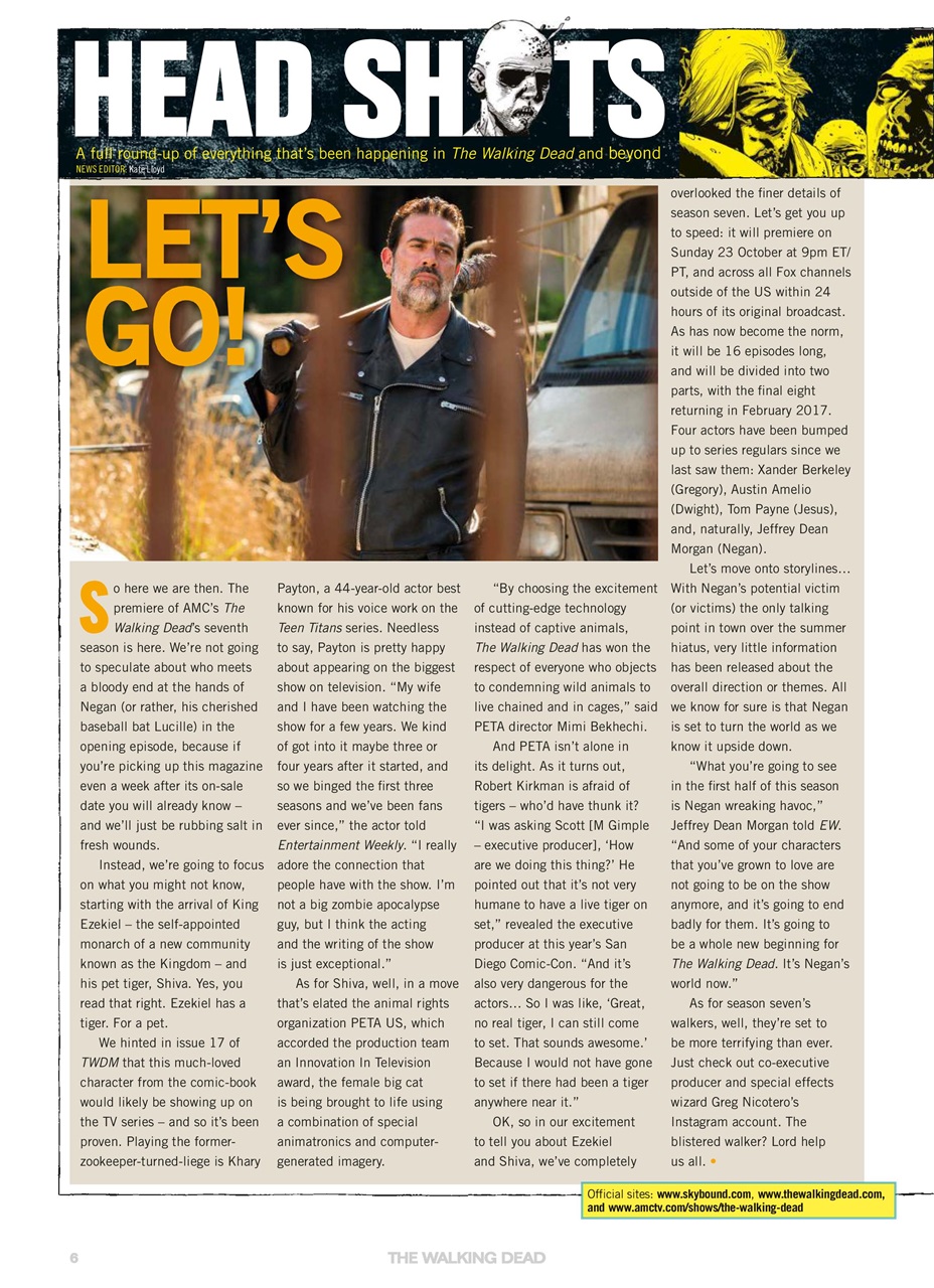 The Walking Dead Magazine Preview Pages