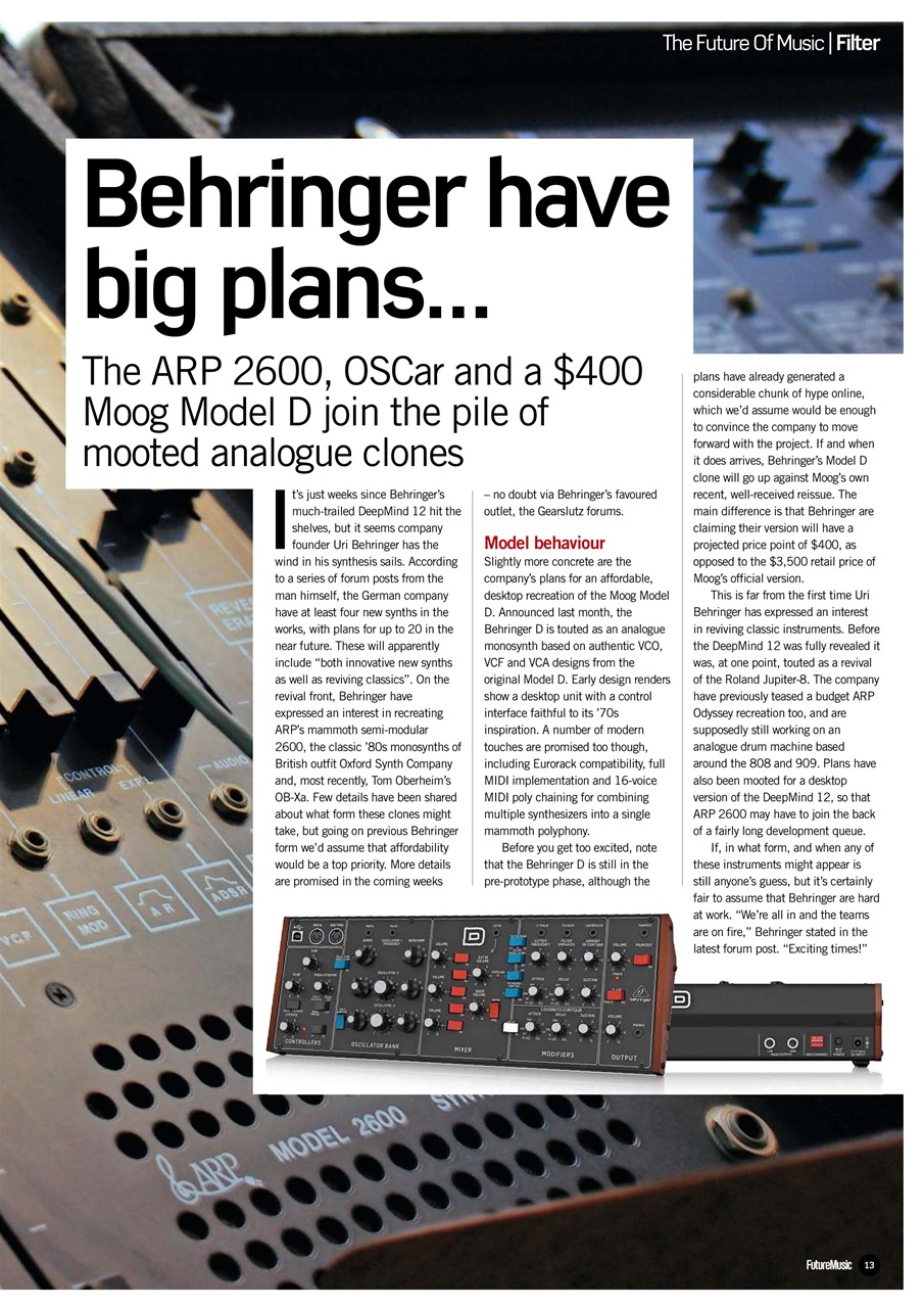 Future Music Preview Pages