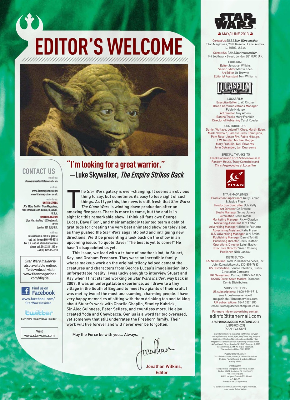 Star Wars Insider Preview Pages