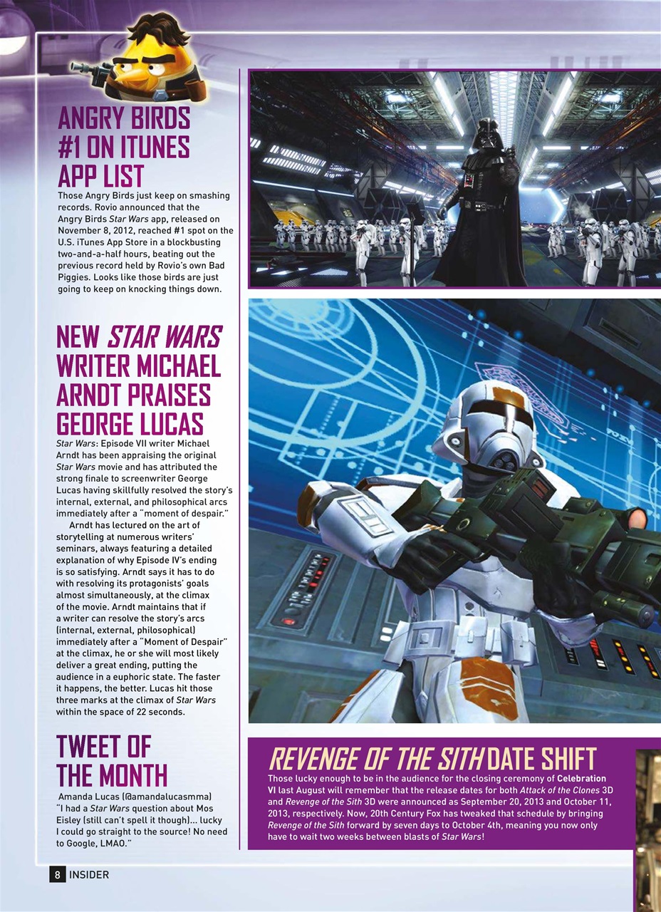 Star Wars Insider Preview Pages
