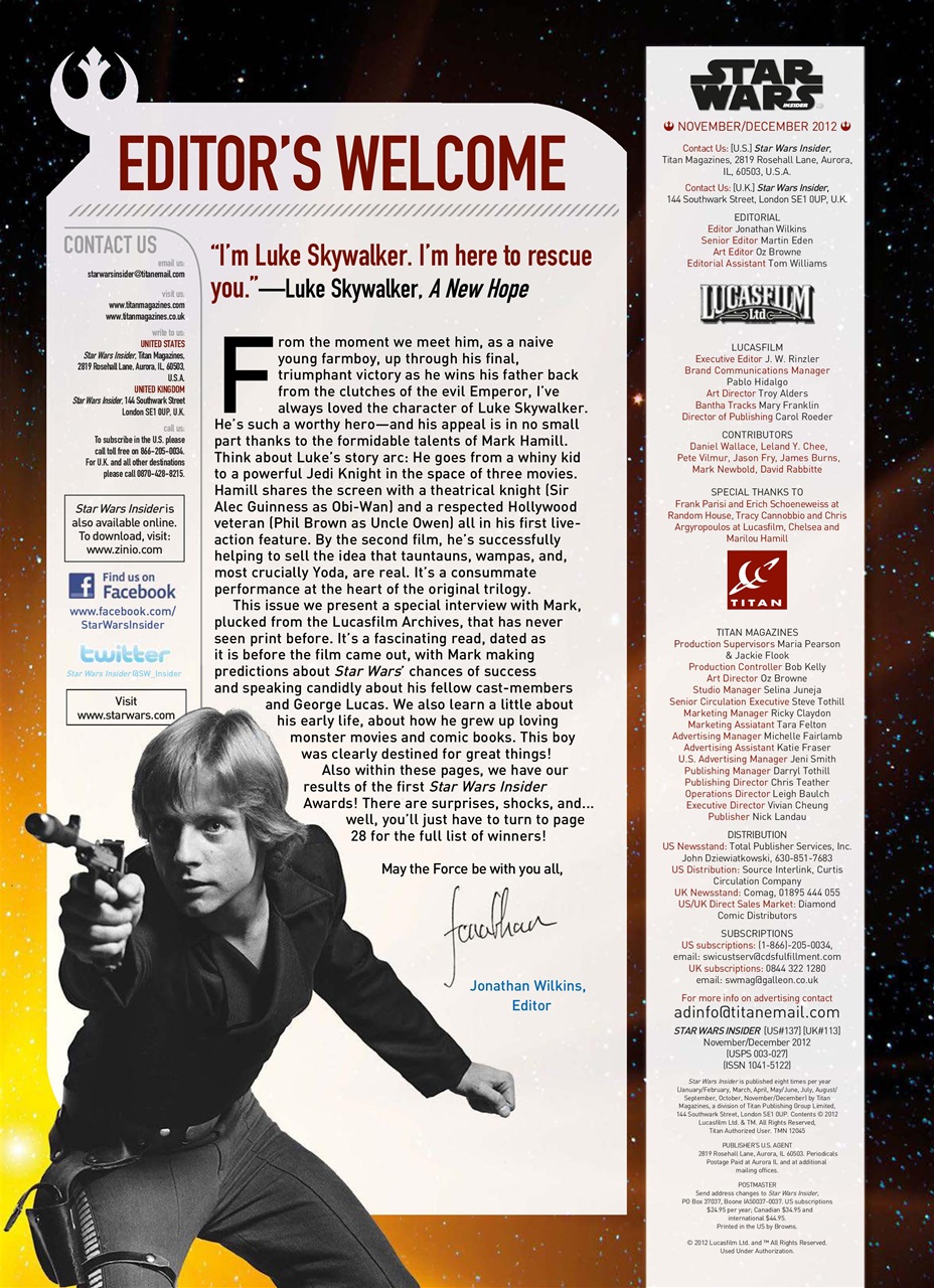 Star Wars Insider Preview Pages