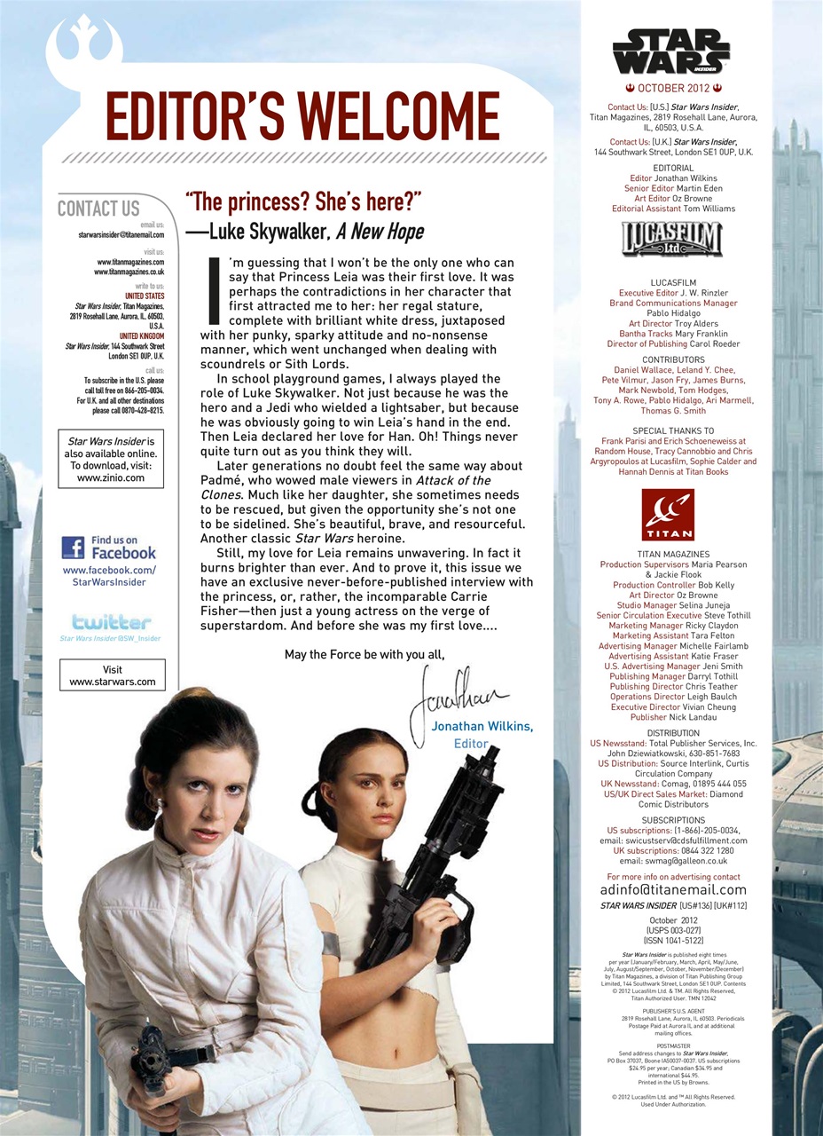 Star Wars Insider Preview Pages