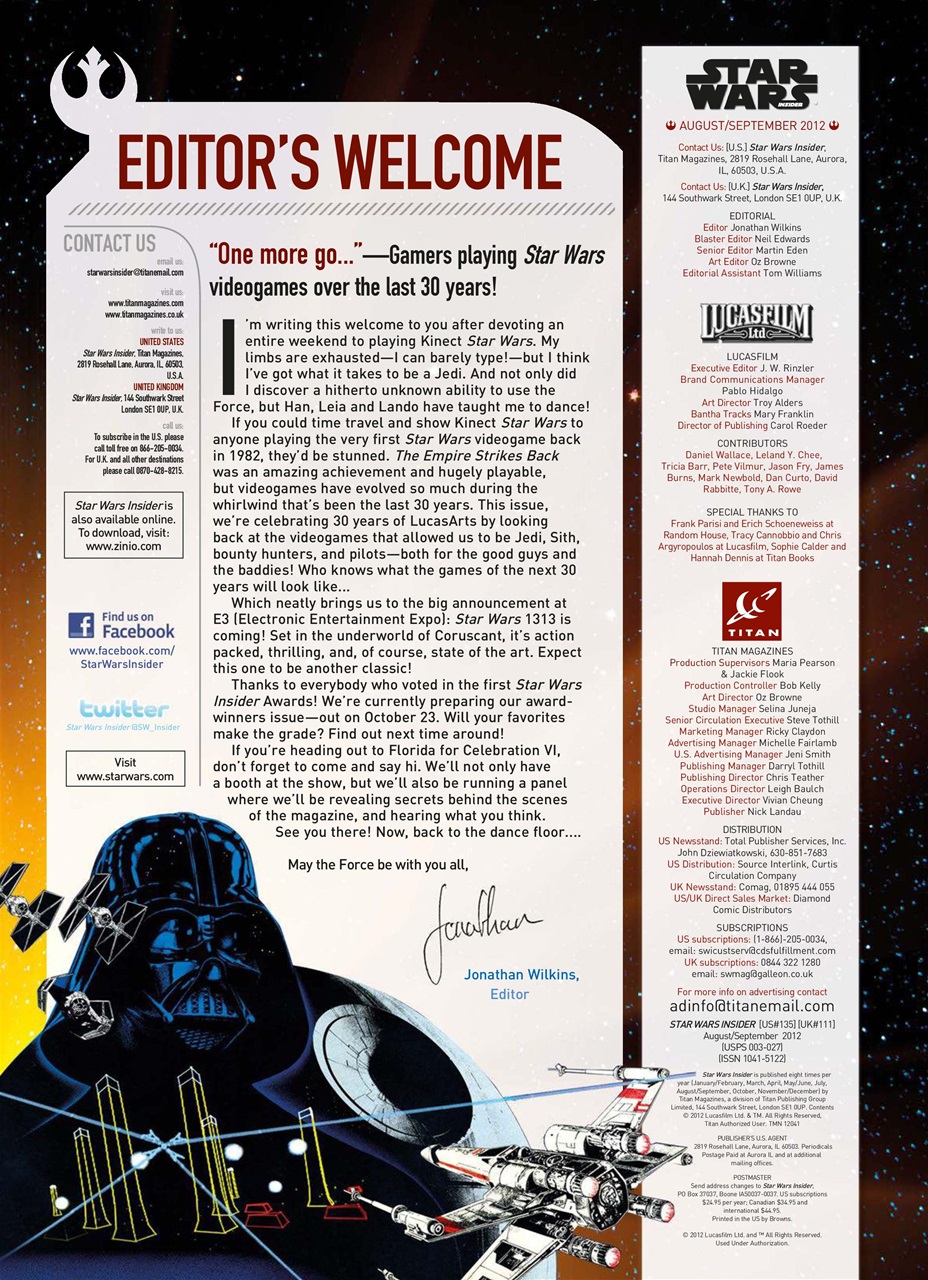 Star Wars Insider Preview Pages