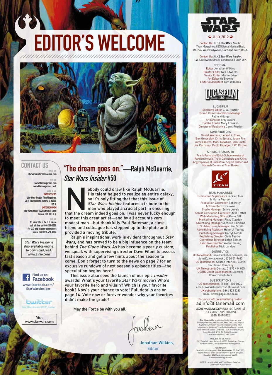 Star Wars Insider Preview Pages