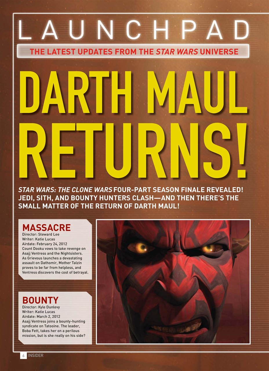 Star Wars Insider Preview Pages