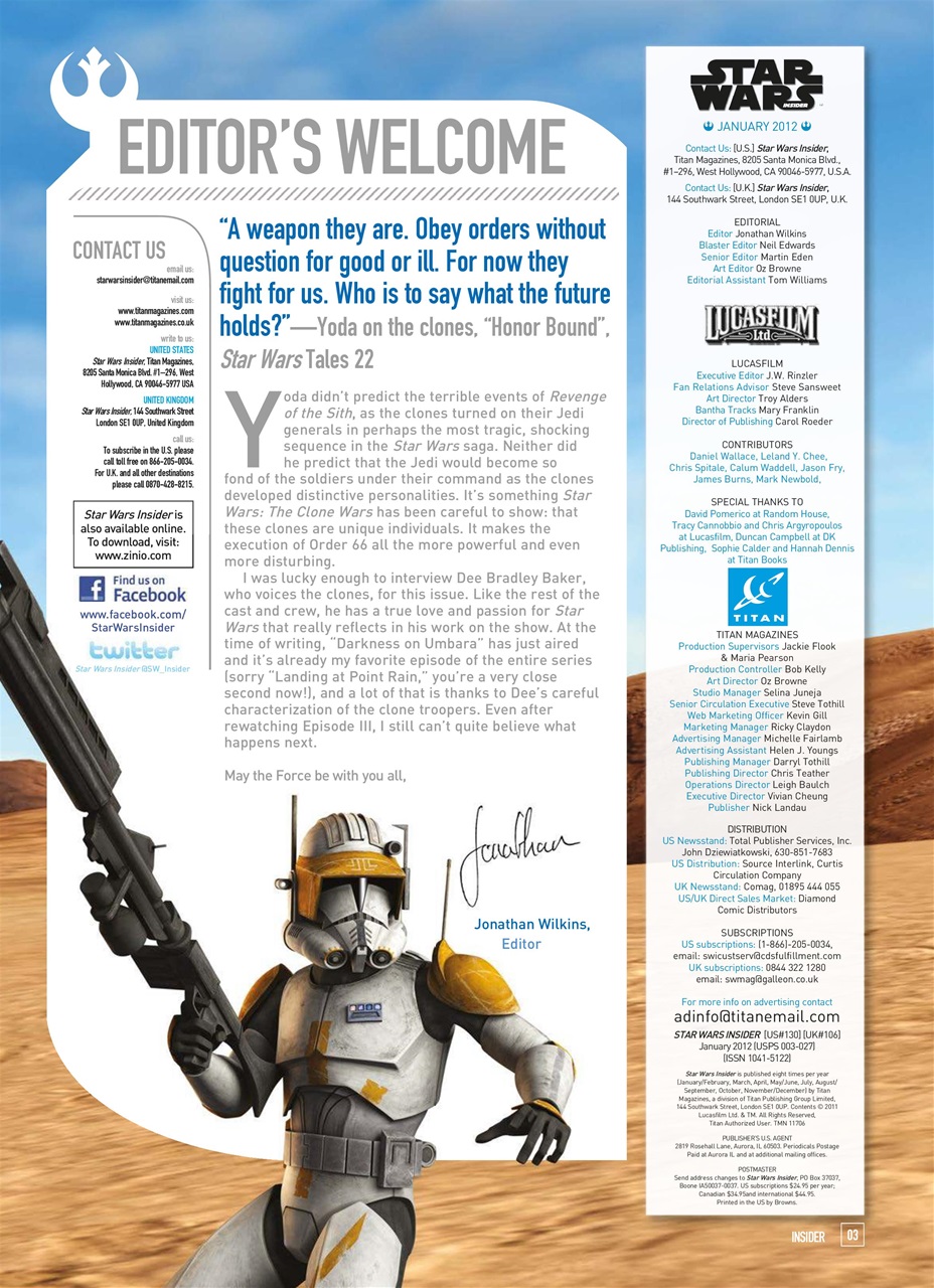 Star Wars Insider Preview Pages