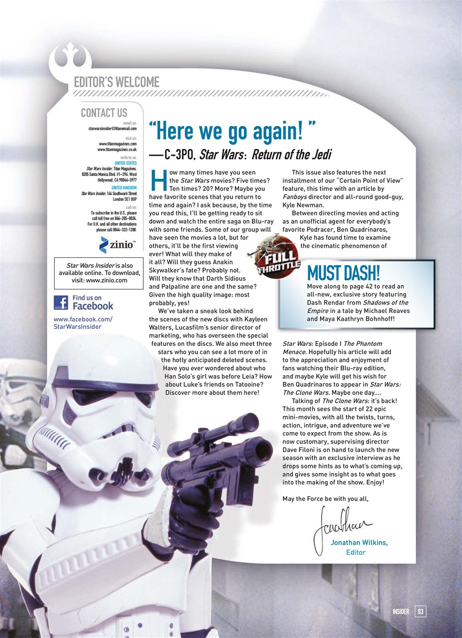 Star Wars Insider Preview Pages