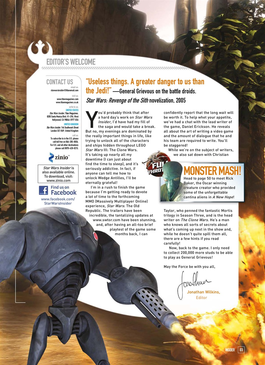 Star Wars Insider Preview Pages