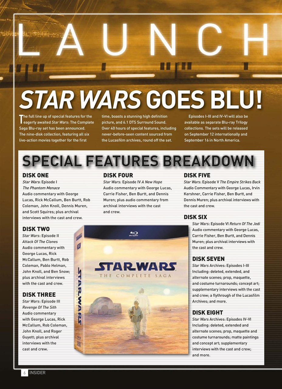 Star Wars Insider Preview Pages