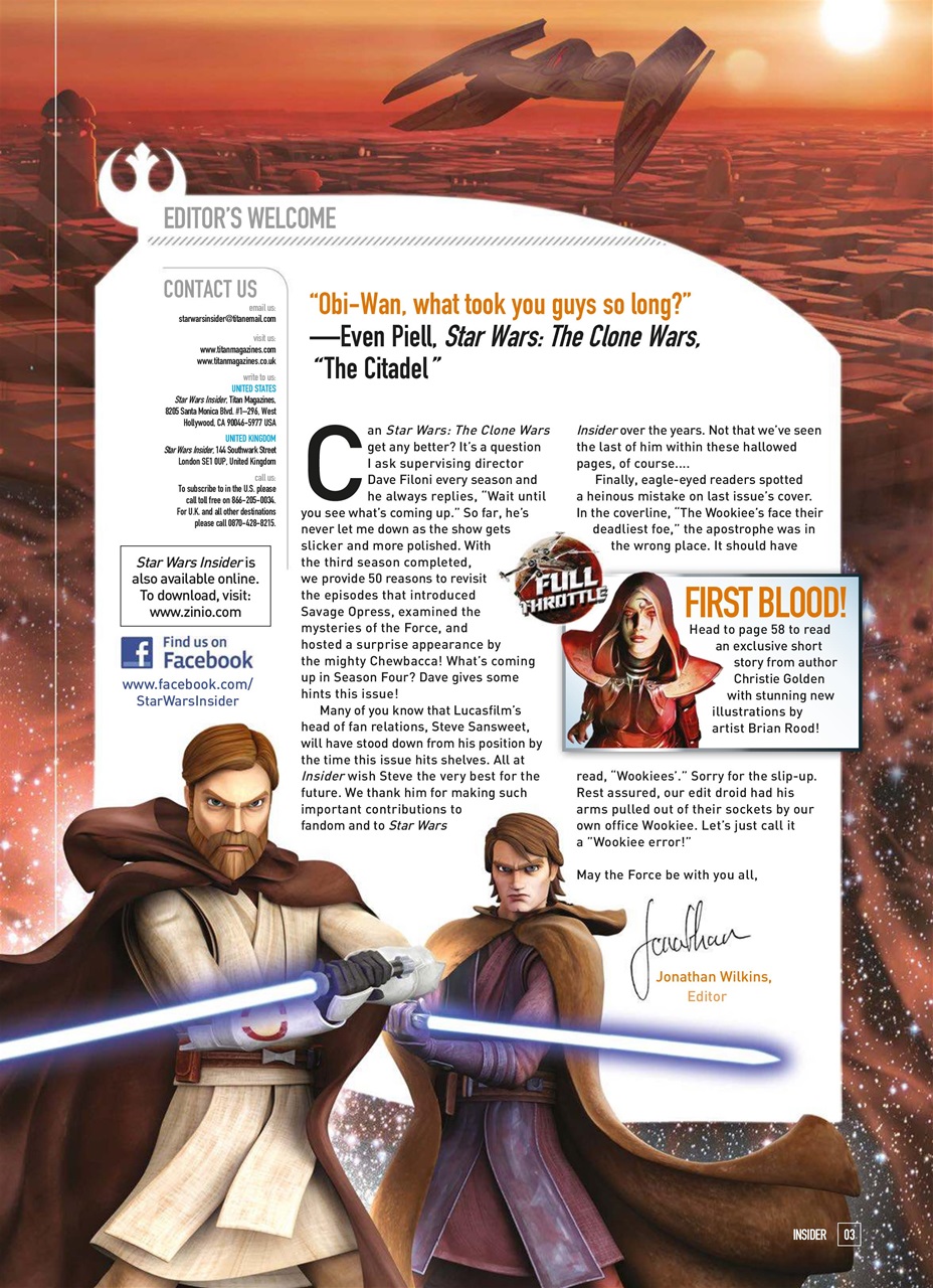 Star Wars Insider Preview Pages