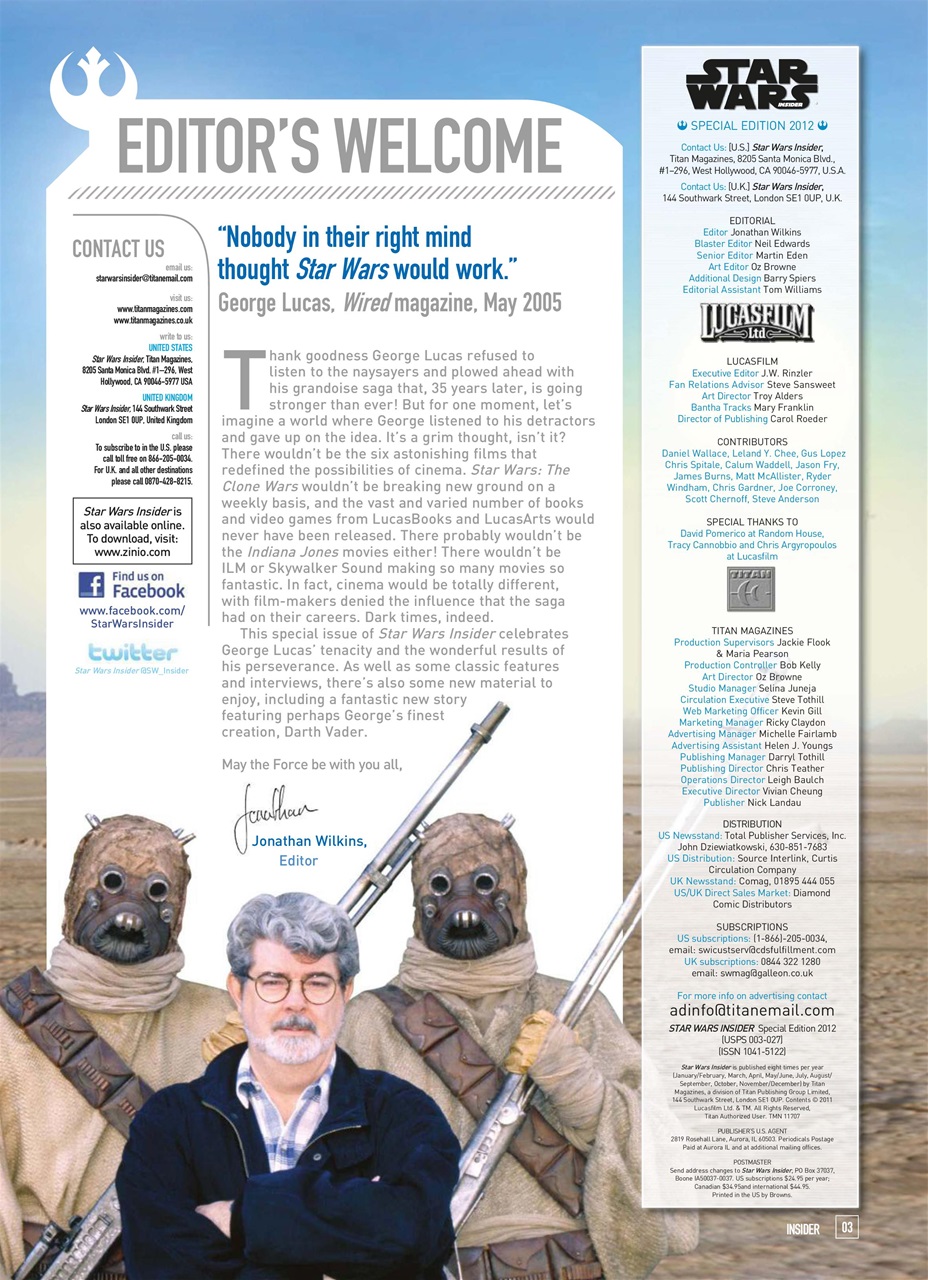Star Wars Insider Preview Pages