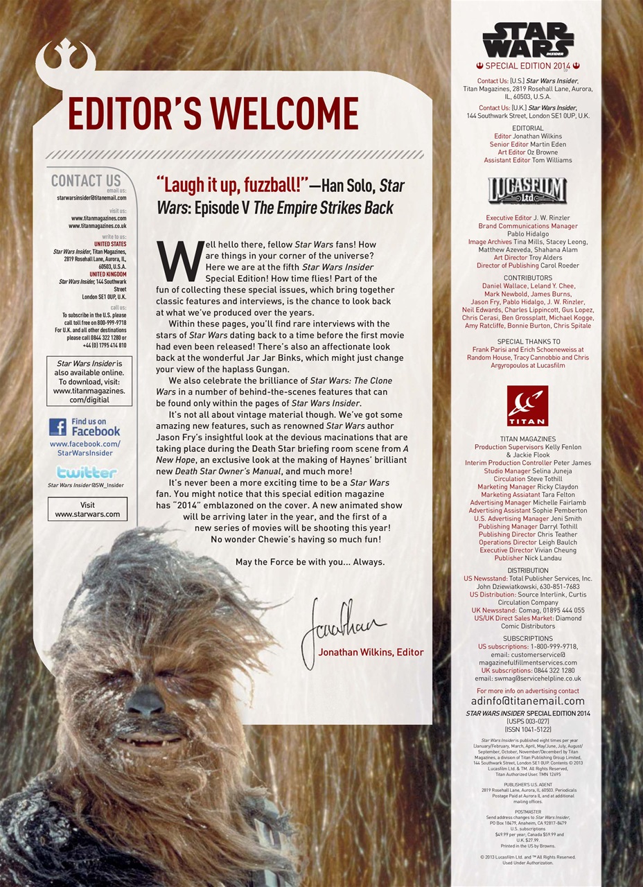 Star Wars Insider Preview Pages