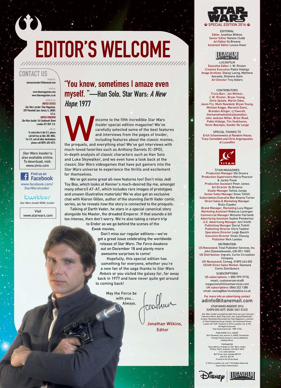 Star Wars Insider Preview Pages