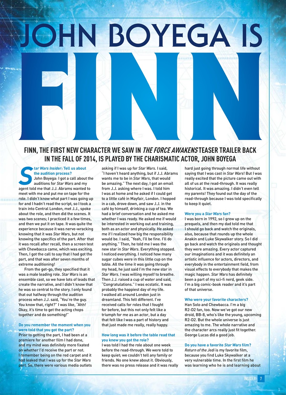 Star Wars Insider Preview Pages