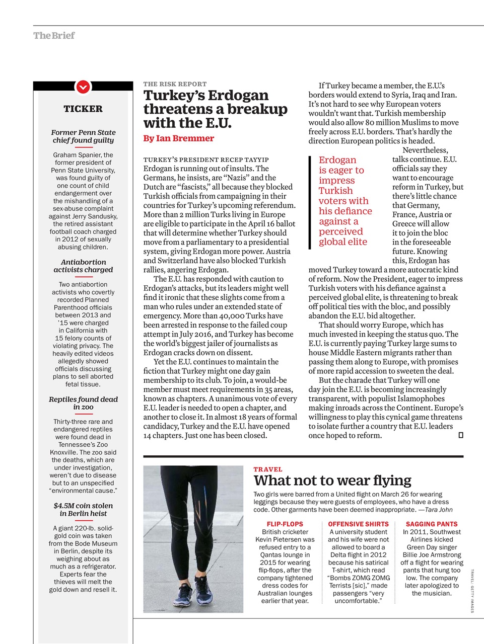 TIME Magazine Europe Preview Pages