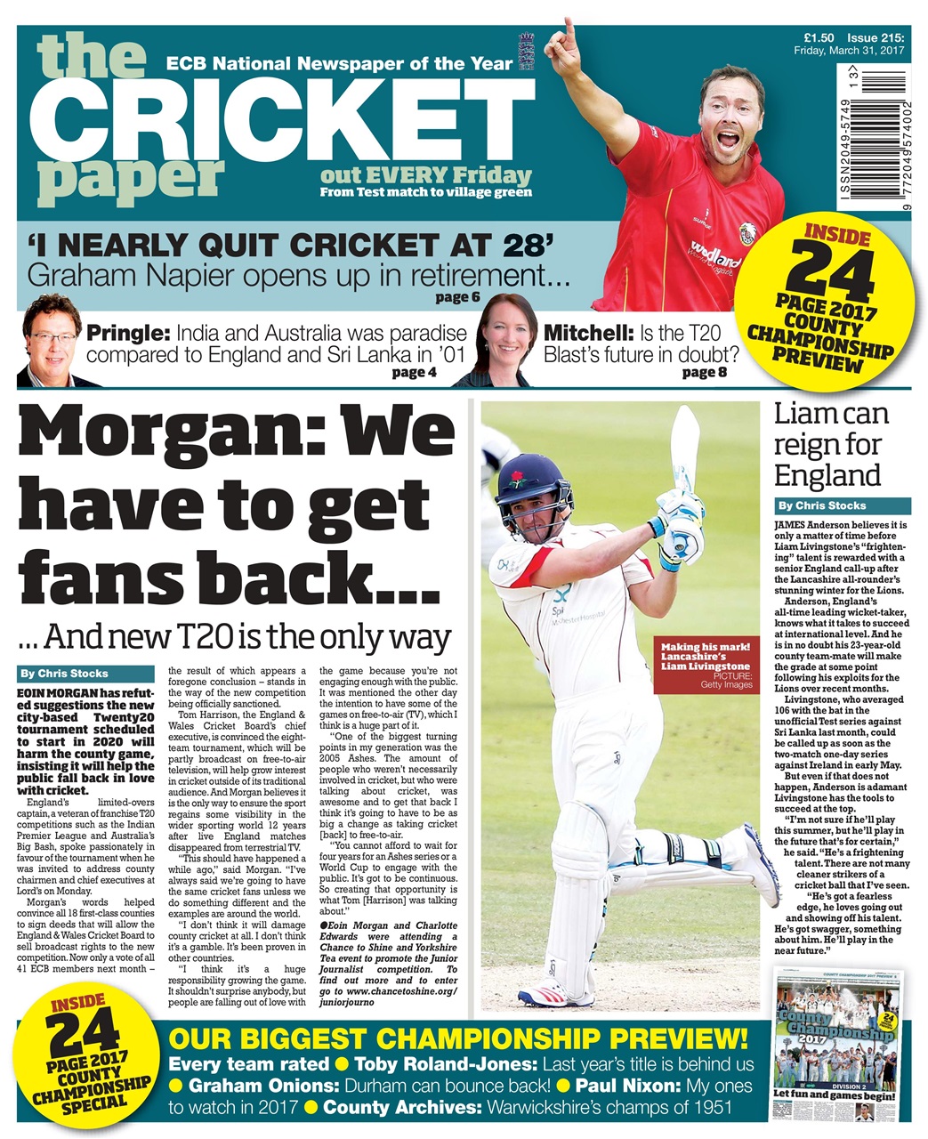 The Cricket Paper Preview Pages