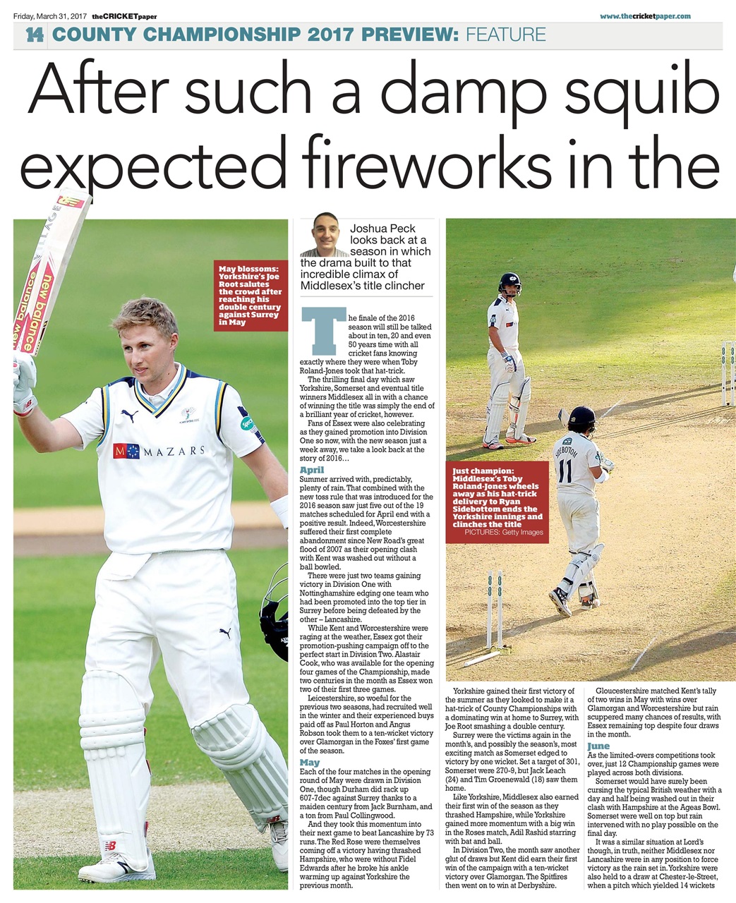 The Cricket Paper Preview Pages