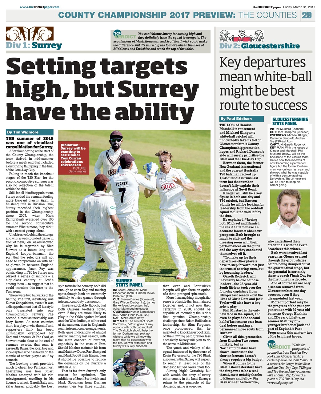 The Cricket Paper Preview Pages