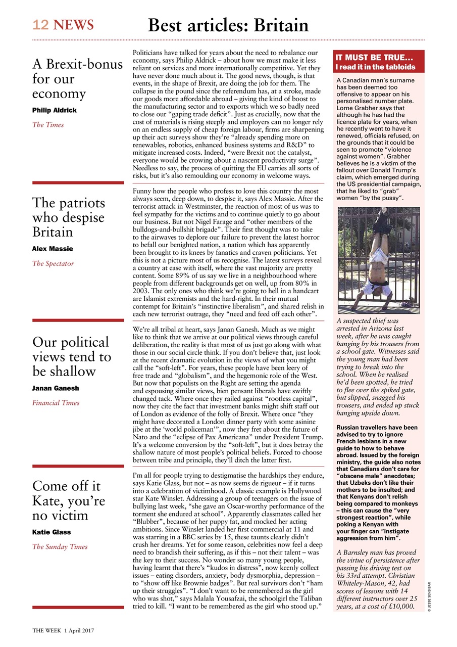 The Week Preview Pages