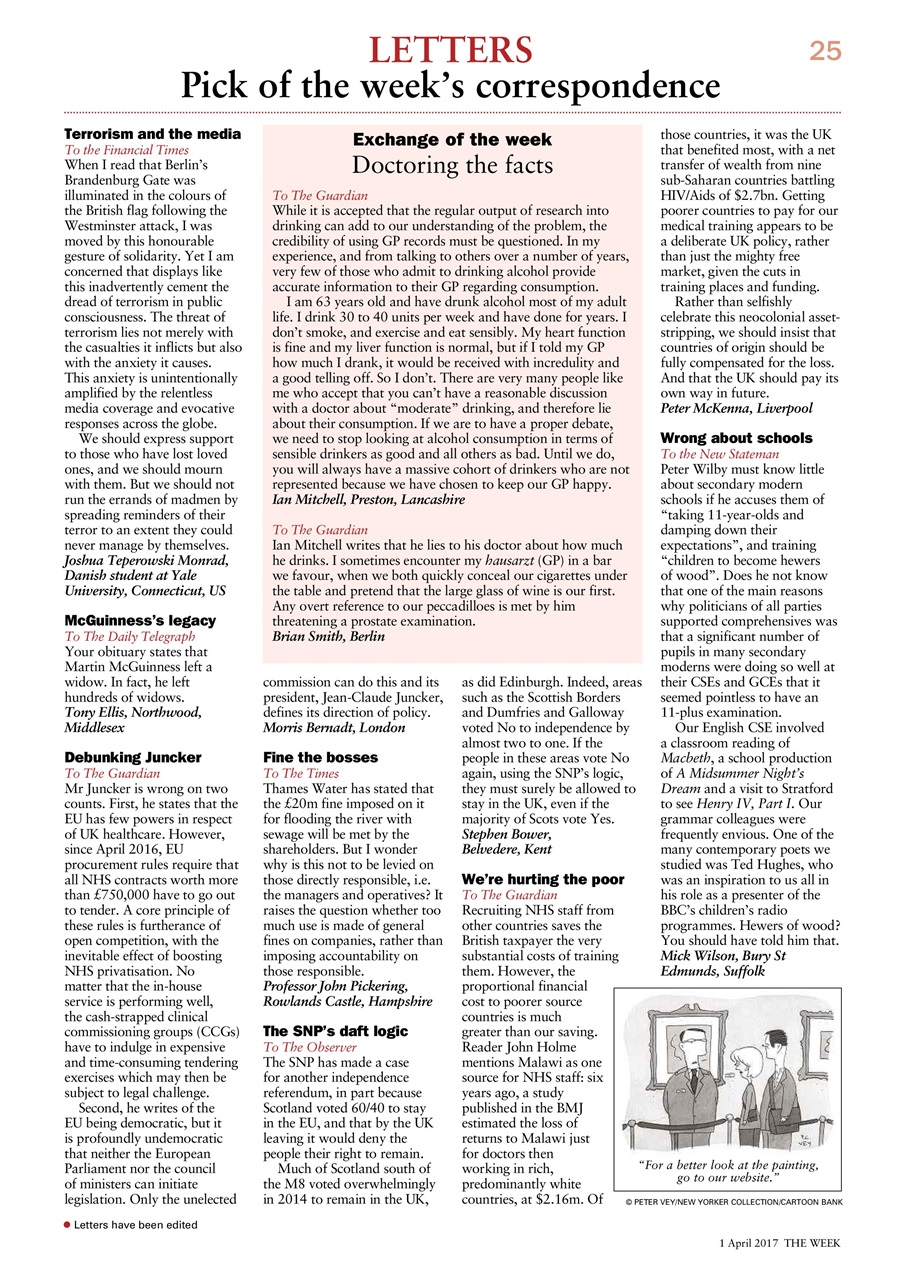 The Week Preview Pages