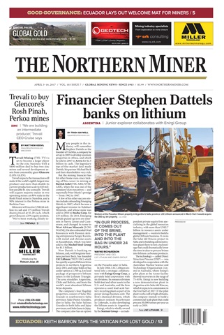 The Northern Miner issue Vol. 103 No. 7