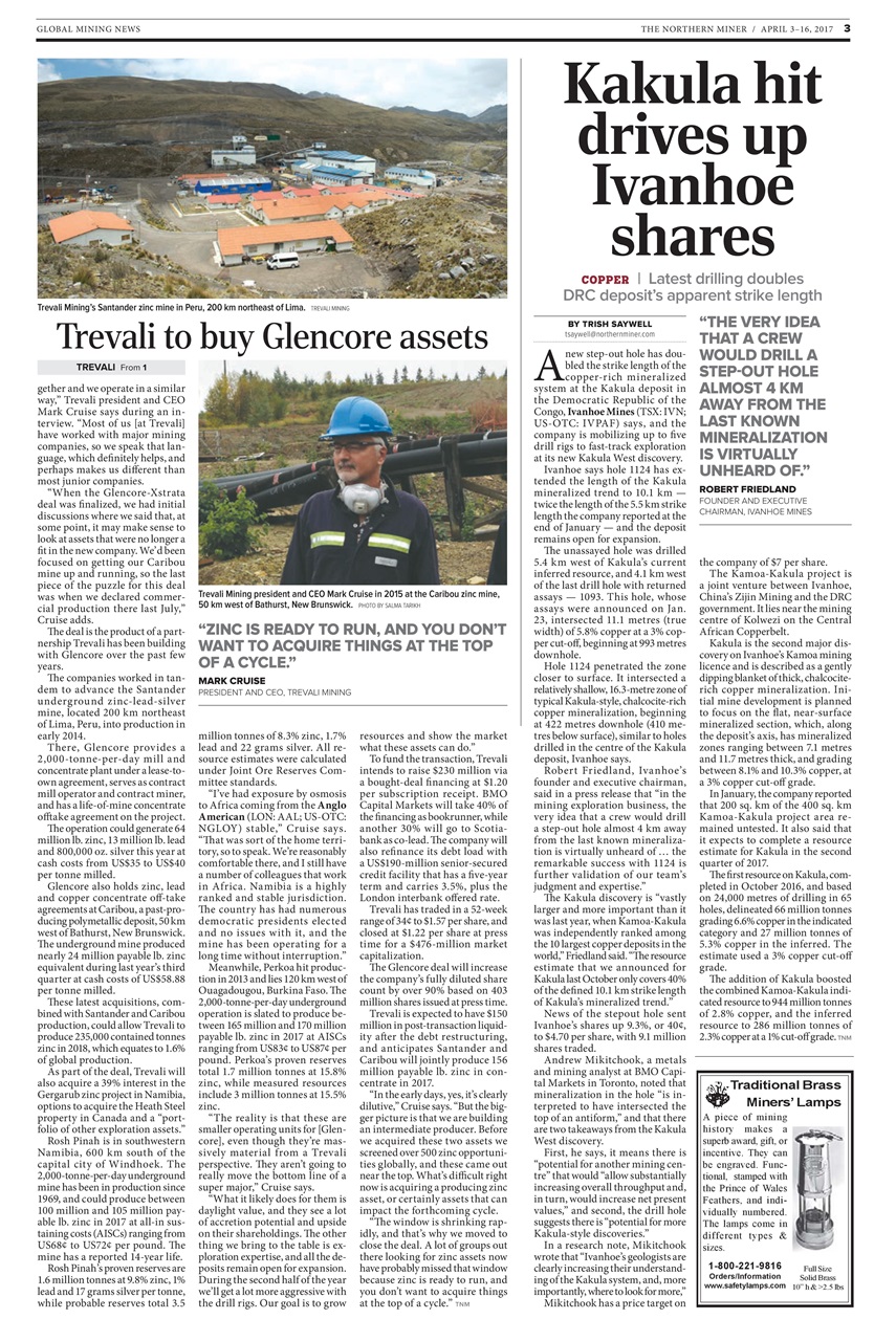 The Northern Miner Preview Pages