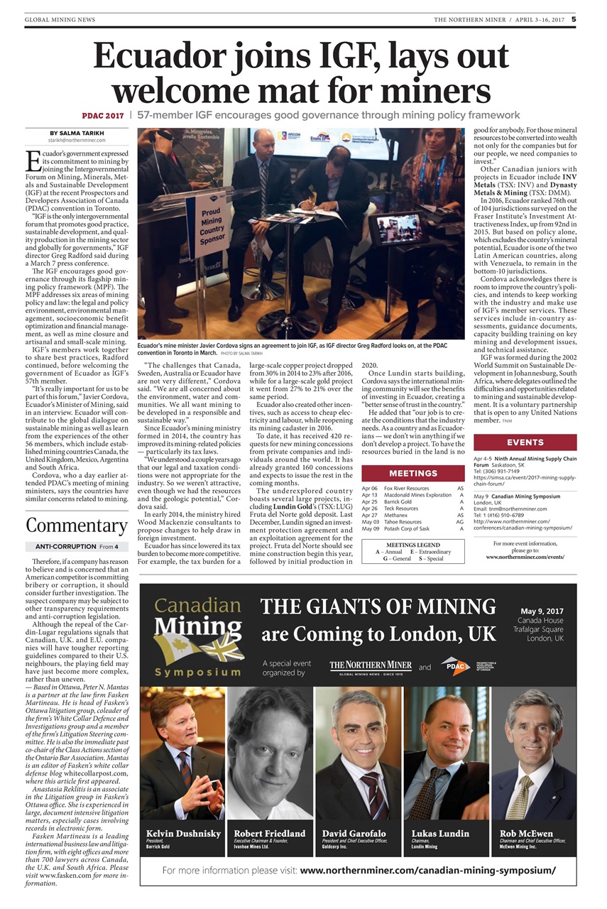 The Northern Miner Preview Pages