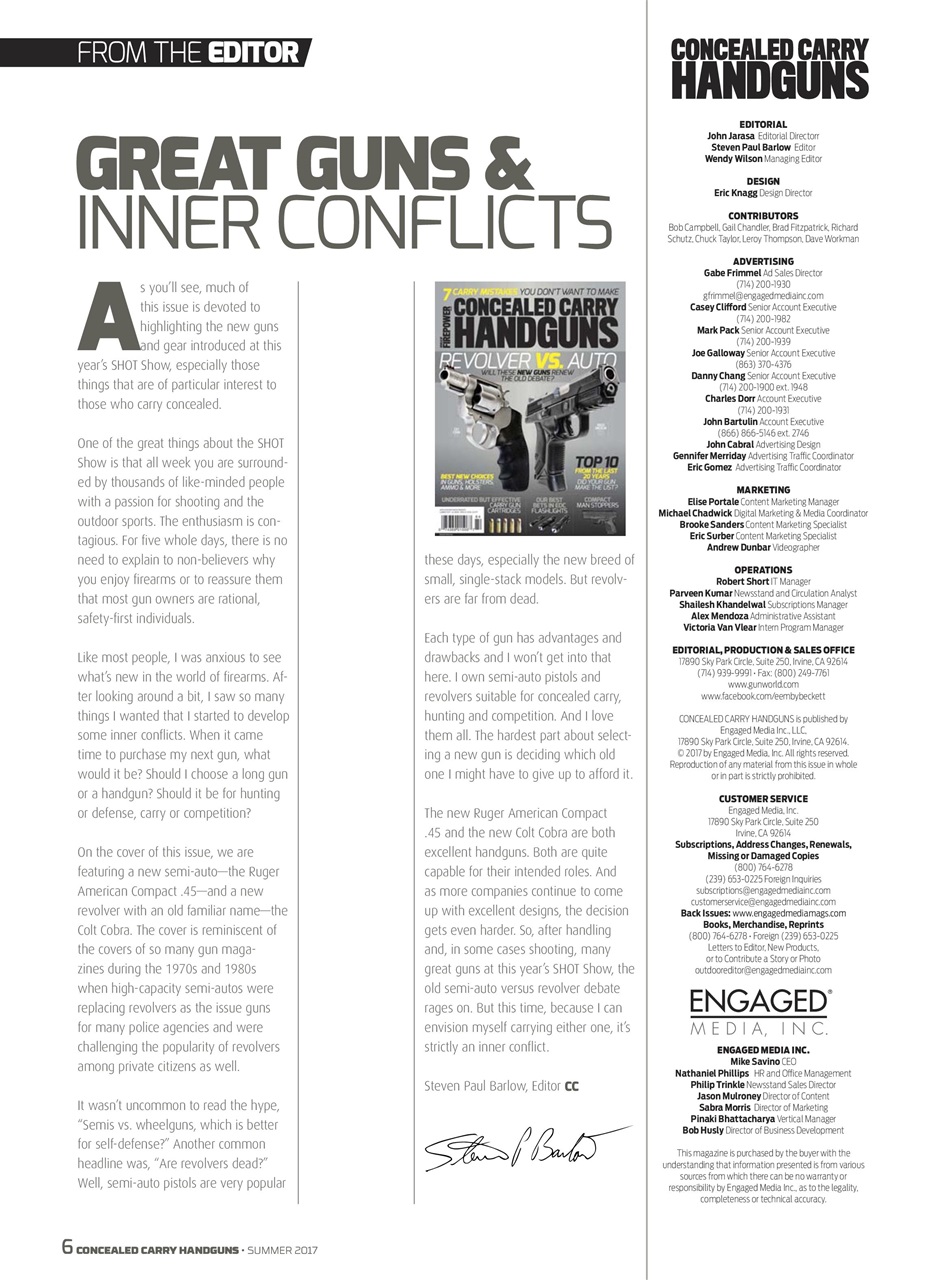 Concealed Carry Handguns Preview Pages