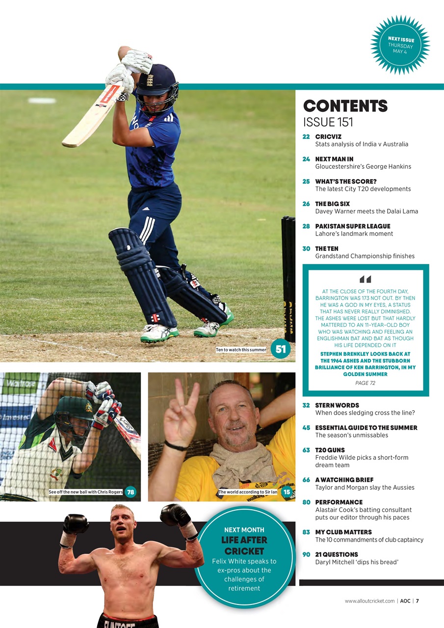 Wisden Cricket Monthly Preview Pages