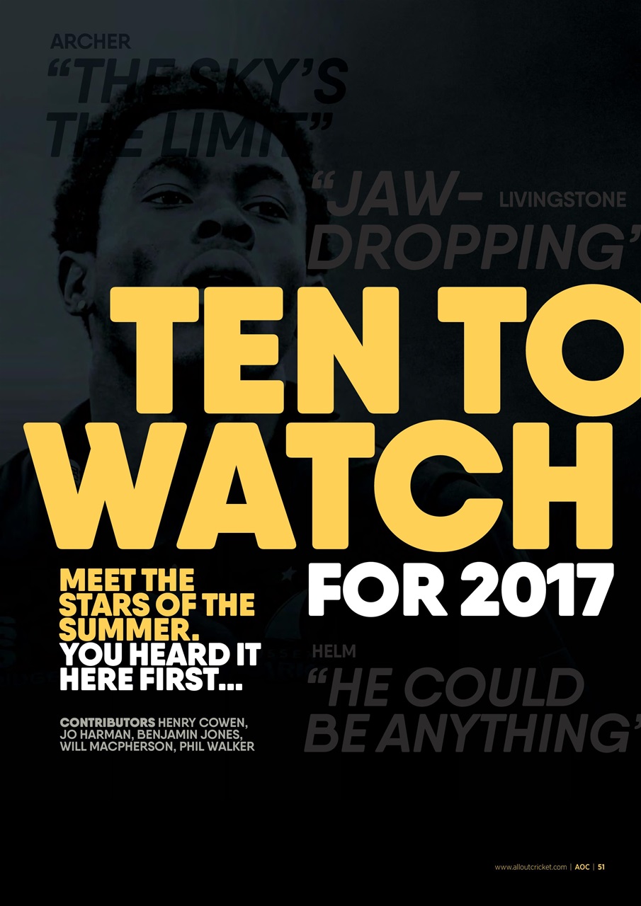 Wisden Cricket Monthly Preview Pages