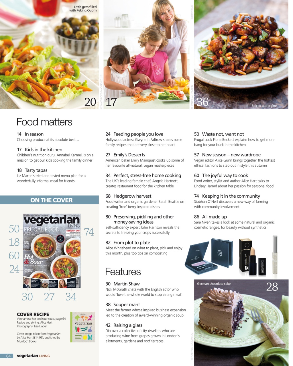 Vegetarian Living Preview Pages