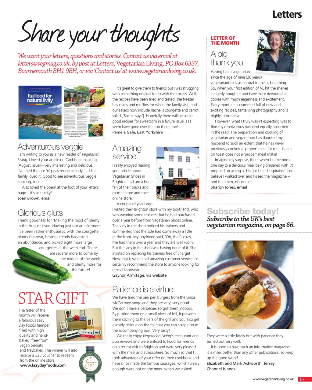 Vegetarian Living Preview Pages