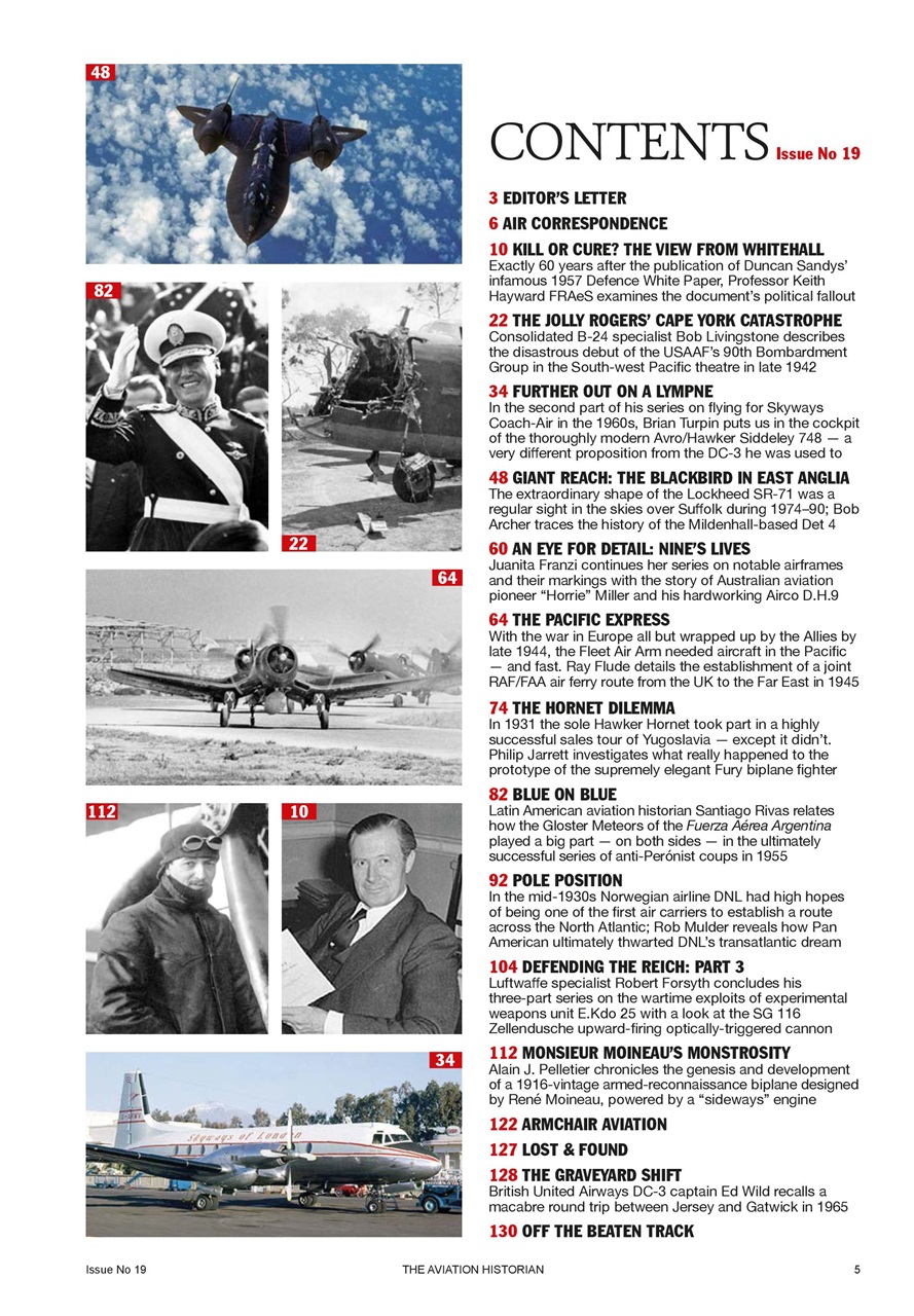 The Aviation Historian Magazine Preview Pages