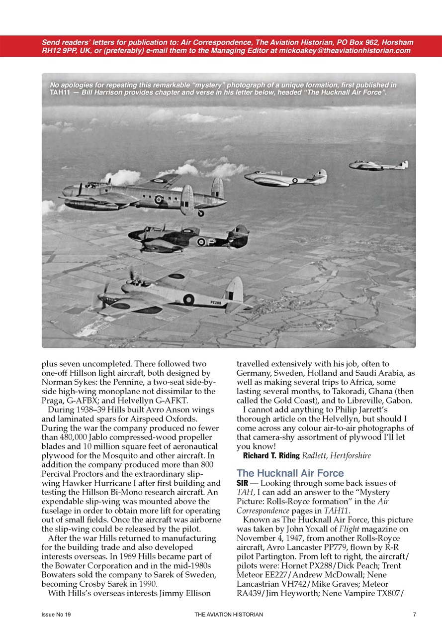 The Aviation Historian Magazine Preview Pages