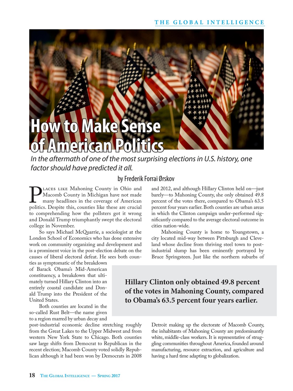 The Global Intelligence Preview Pages