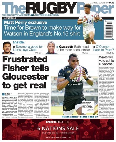 The Rugby Paper issue 2nd April 2017