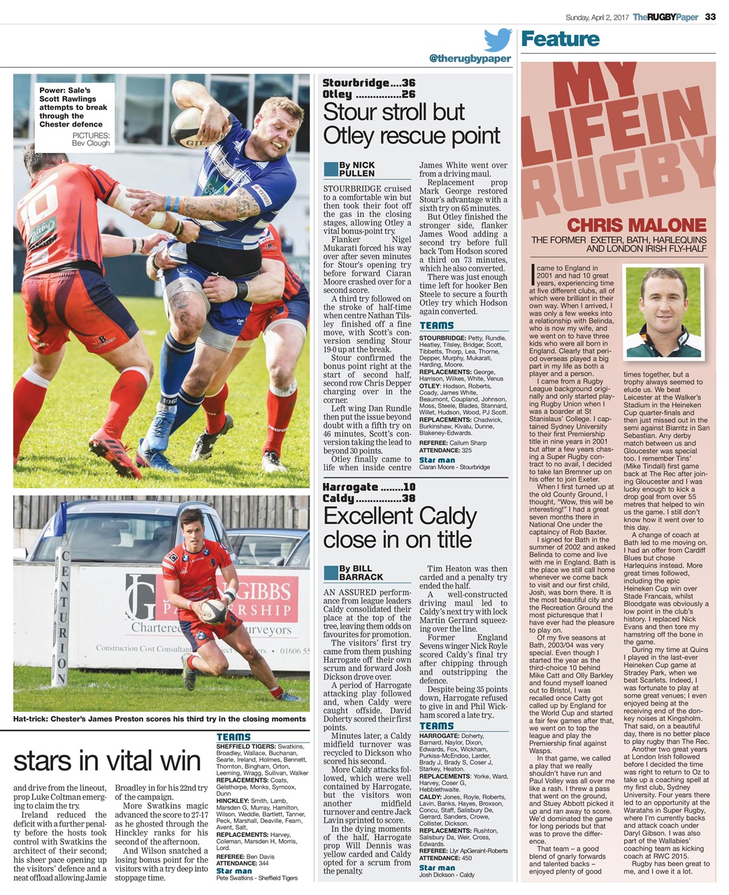 The Rugby Paper Preview Pages