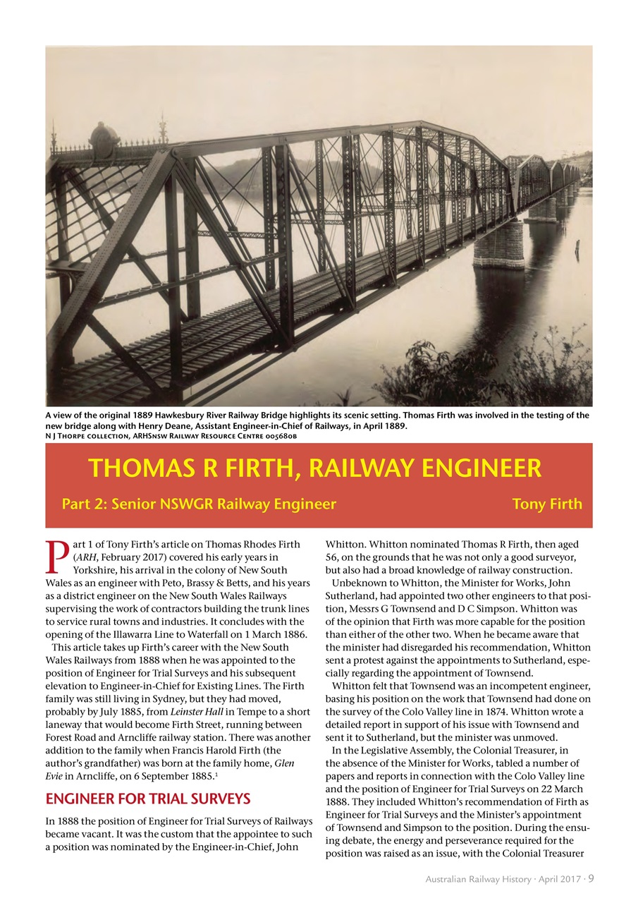 Australian Railway History Preview Pages