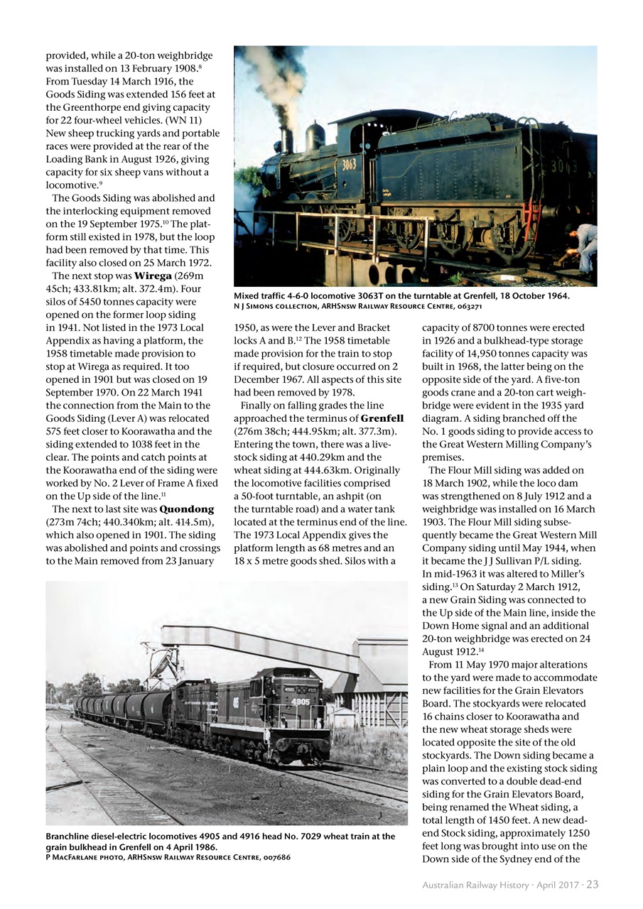 Australian Railway History Preview Pages