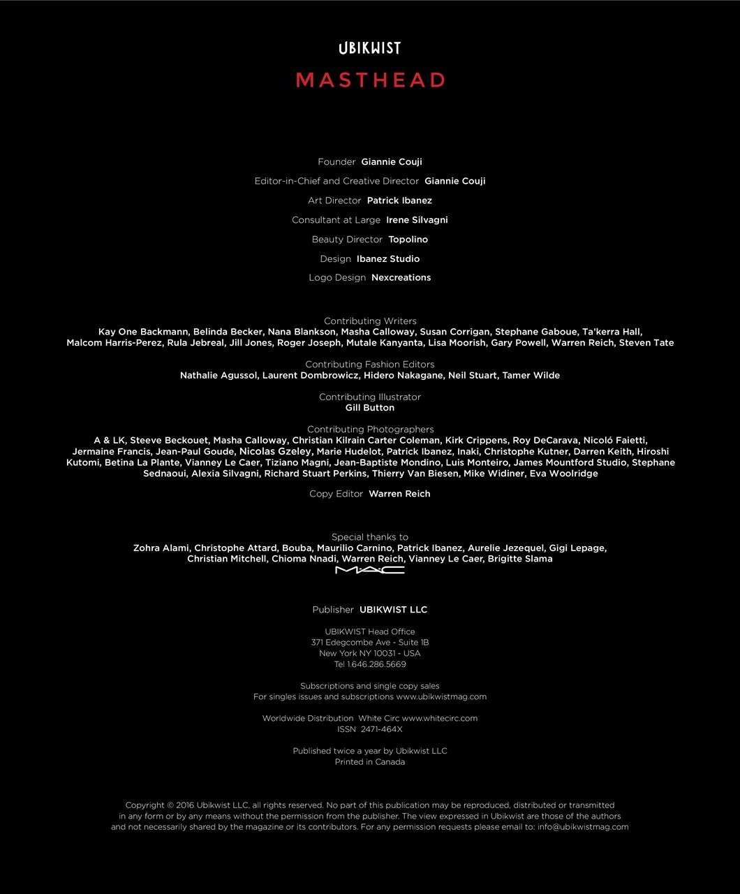Ubikwist Magazine Preview Pages