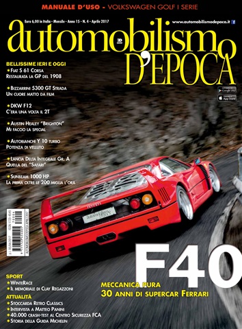 Automobilismo d'Epoca  4 2017 issue Automobilismo d'Epoca  4 2017