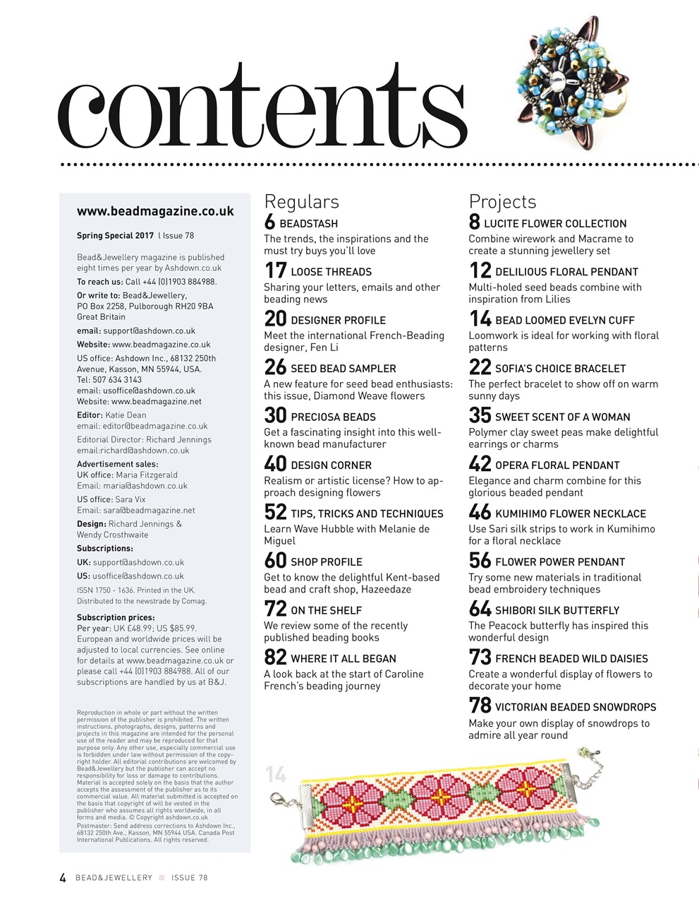 Bead & Jewellery Magazine Preview Pages