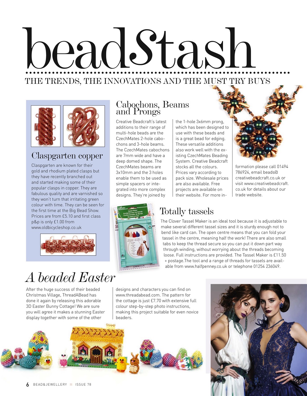 Bead & Jewellery Magazine Preview Pages
