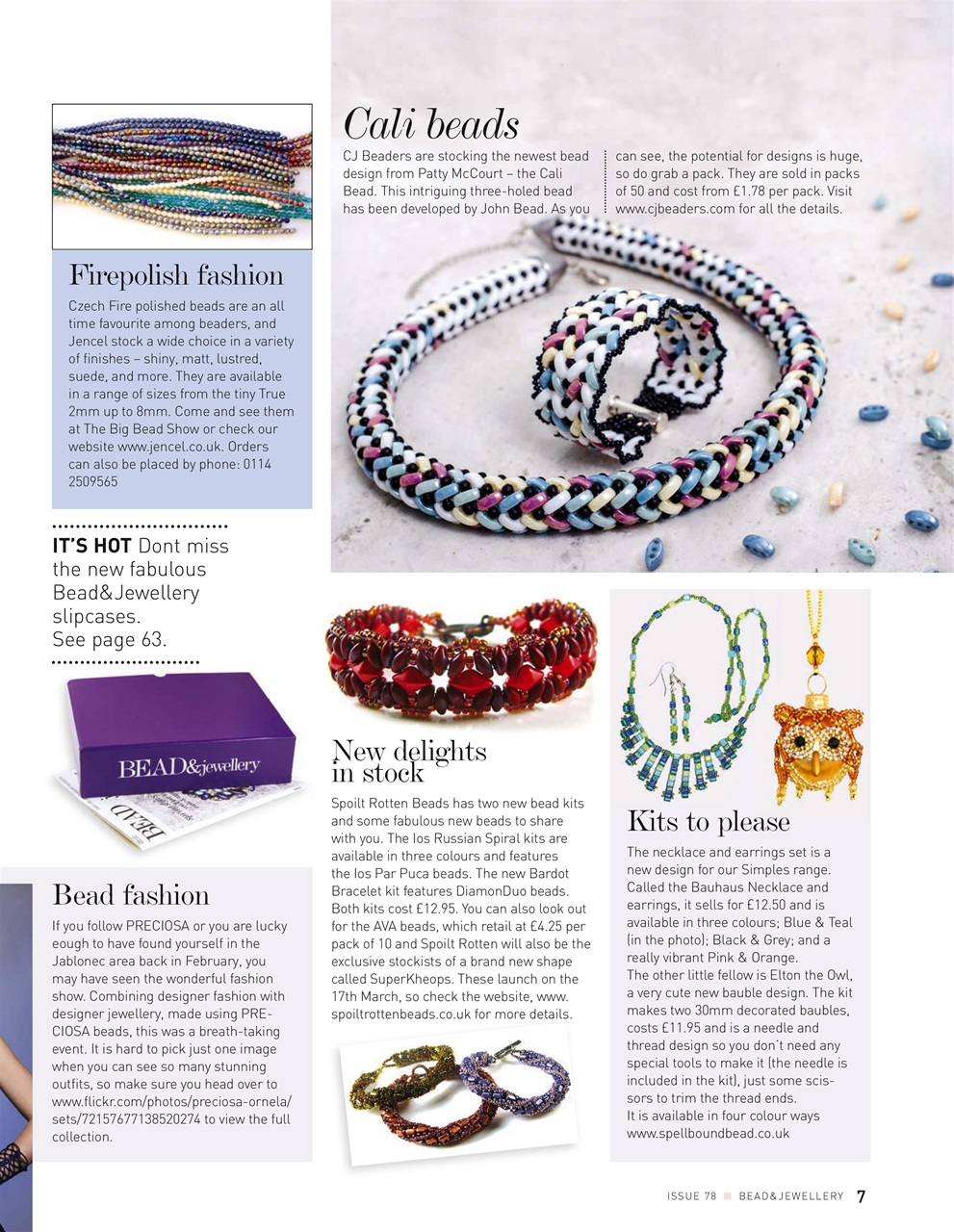 Bead & Jewellery Magazine Preview Pages