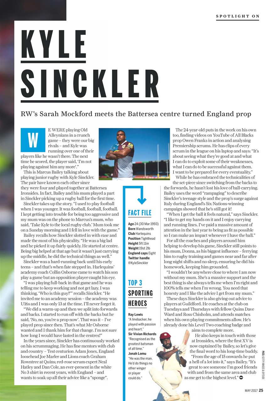 Rugby World Preview Pages