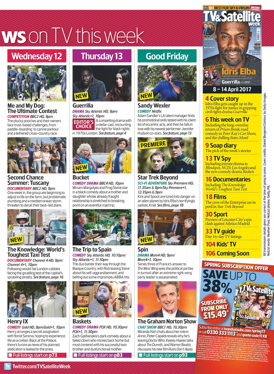 TV & Satellite Week Preview Pages
